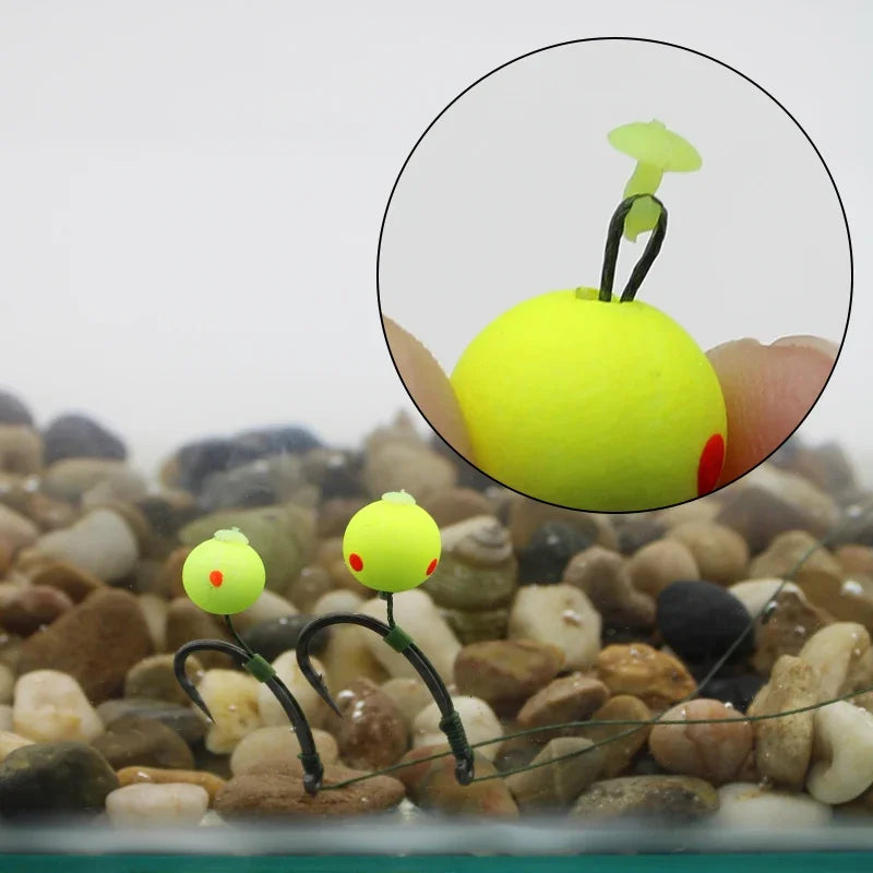 10er Pack Karpfenstopper für Boilies Pellets Mais Haar-Rig Angelzubehör