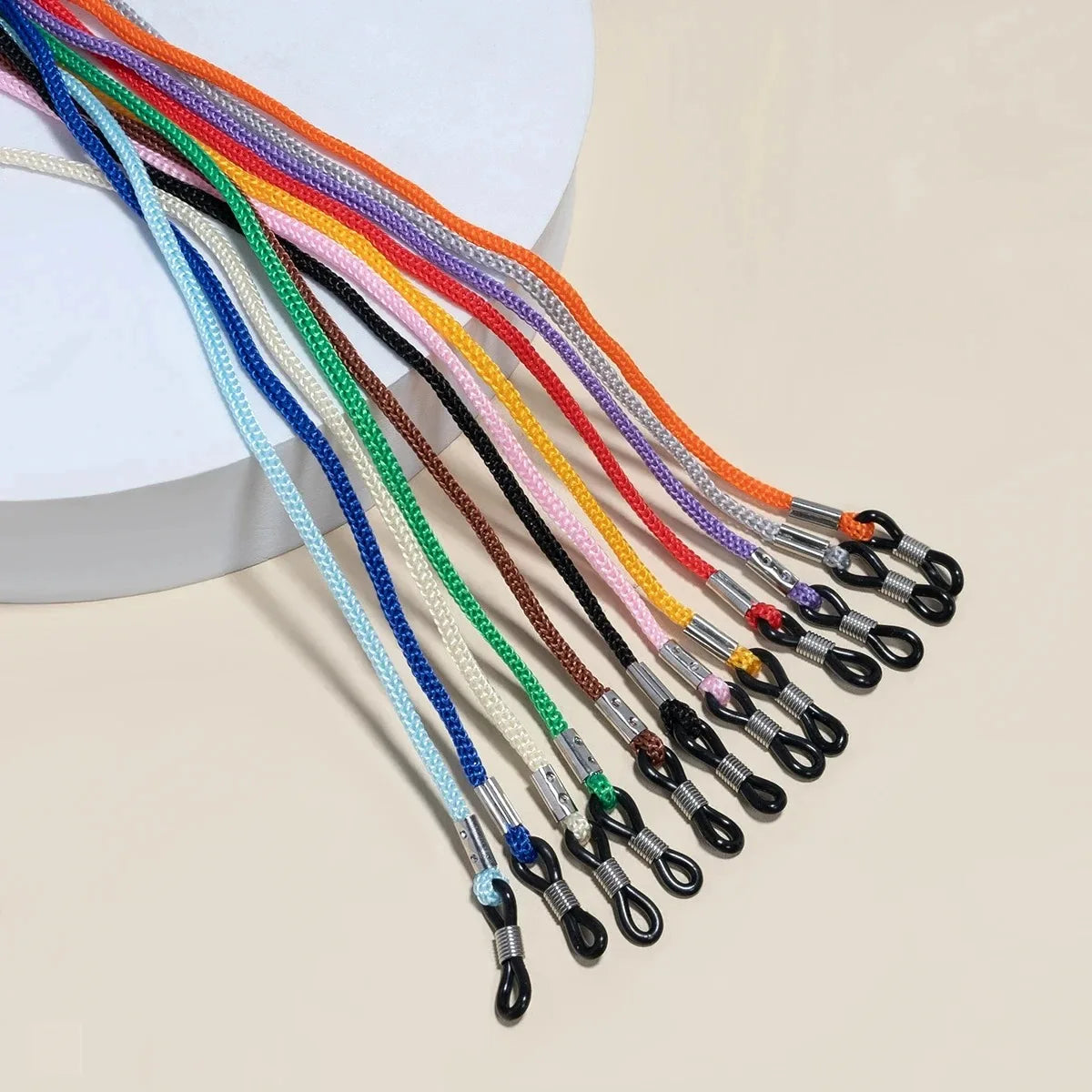 12er Set verstellbare Brillenbandhalter rutschfestes Brillenschnurseil Nylon