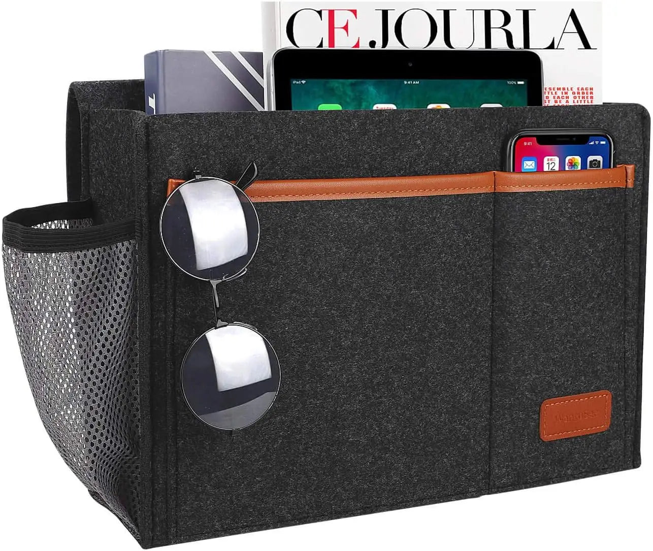 Praktischer Filz-Bett-Aufbewahrungsorganisator mit 5 Taschen