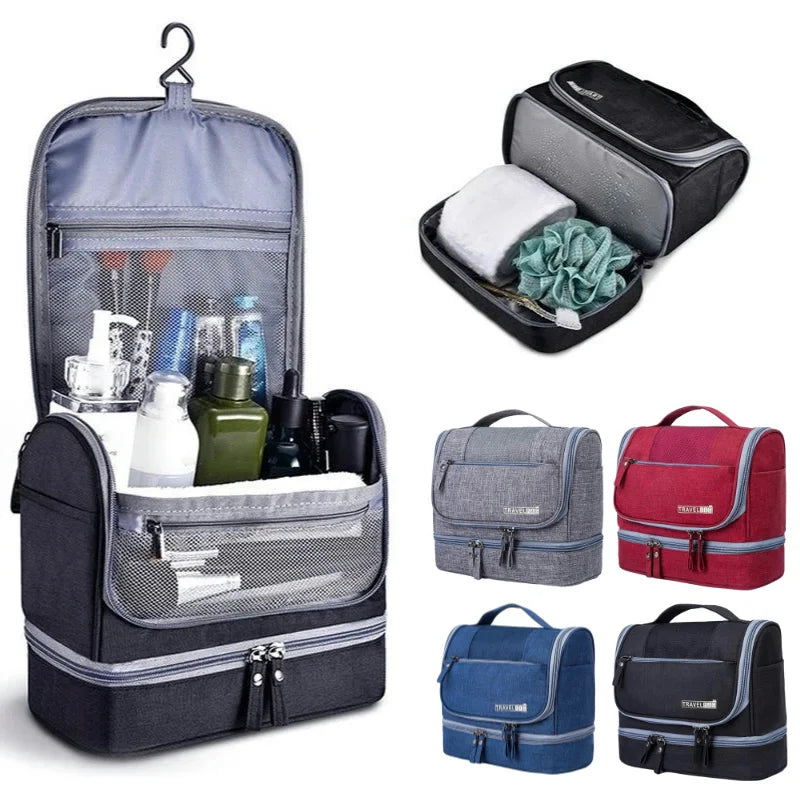 Hängende Kosmetiktasche Oxford mit mehreren Fächern für Reise und Alltag