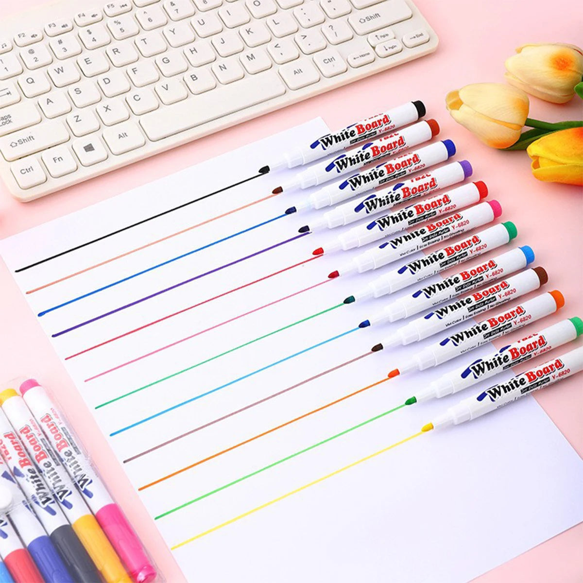 12 bunte schwimmende Aquarellstifte mit Pinselset Lern und Kulturzubehör