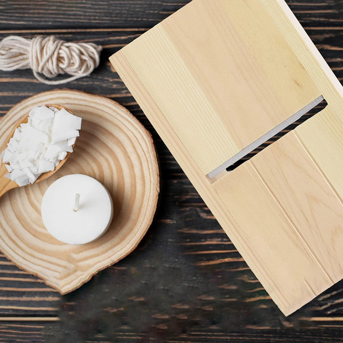 Seifenhobel Holz Schneidebox für DIY Seifen Kerzen Basteln Zubehör