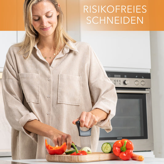 Scheidehilfe aus Edelstahl zum Schneiden von Gemüse