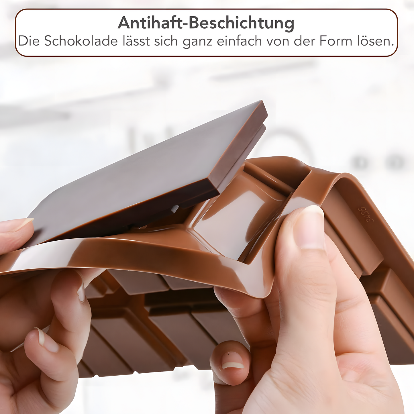 Schokoladenform aus Silikon für 6 Tafeln - Form 2