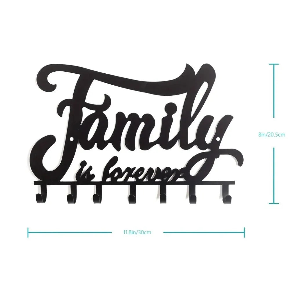 Stilvoller Schlüssel-Organizer aus Metall für Wandmontage