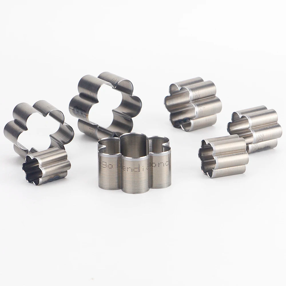 7-teiliges Stanzform-Set Kunstleder Blütenblätter scharfes Stanzwerkzeug