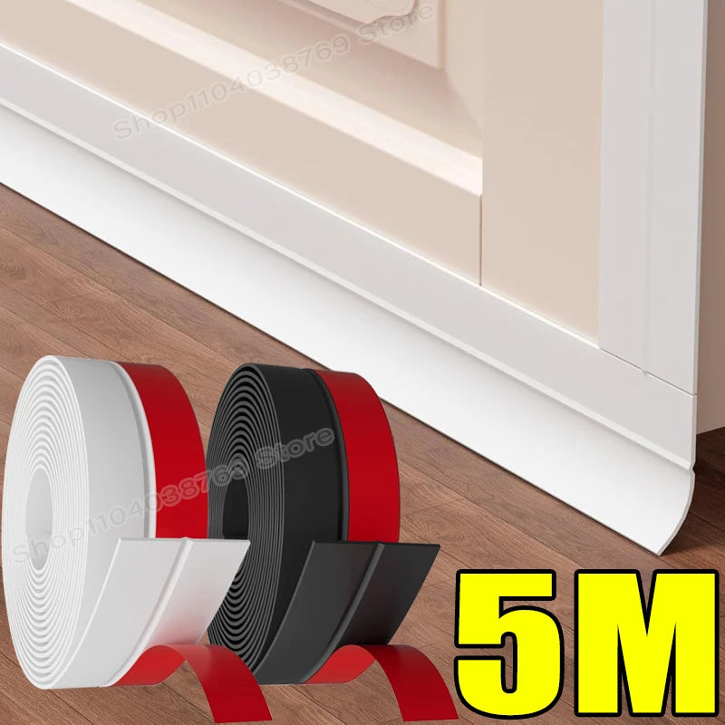 Flexible Unter-Tür-Dichtung selbstklebend – Zugluft, Staub, Lärm stoppen (1, 3 oder 5 Stück)