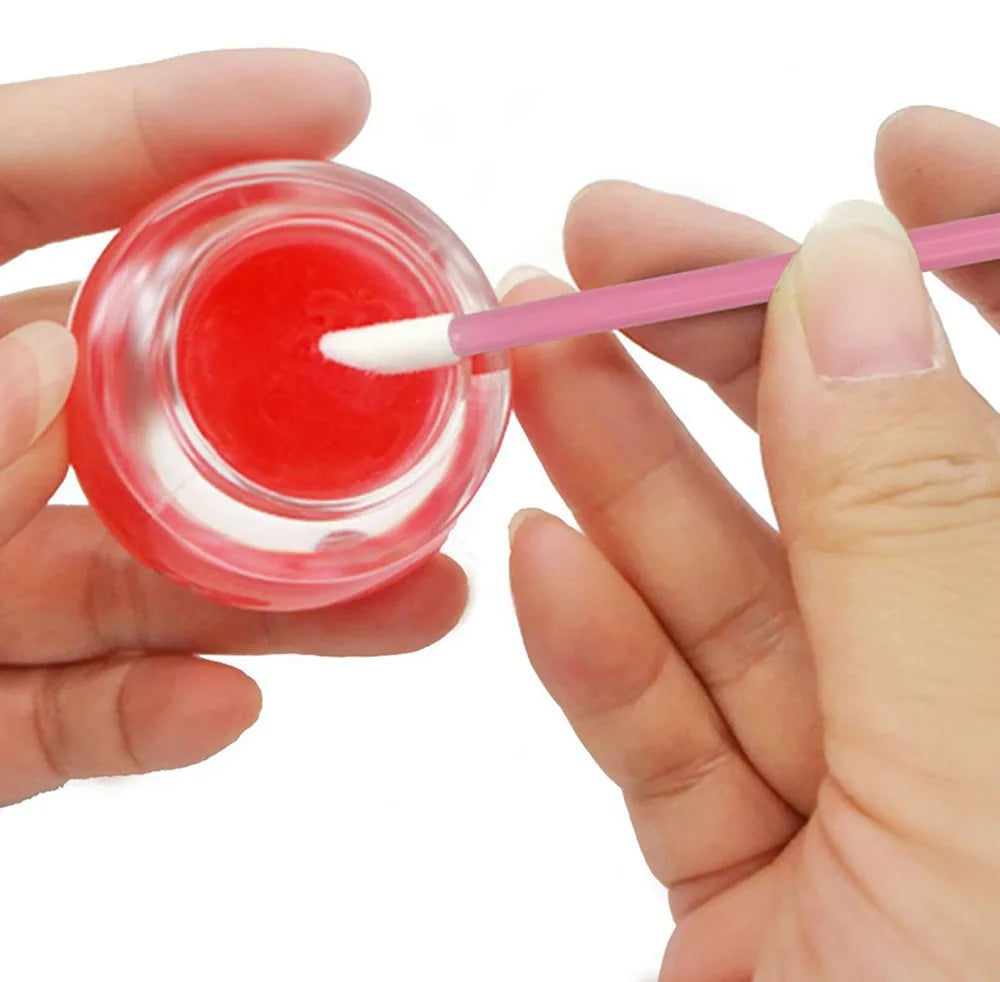 100 Stück Einweg-Make-up Pinsel Set – Präzise Lippen - Wimpernverlängerung