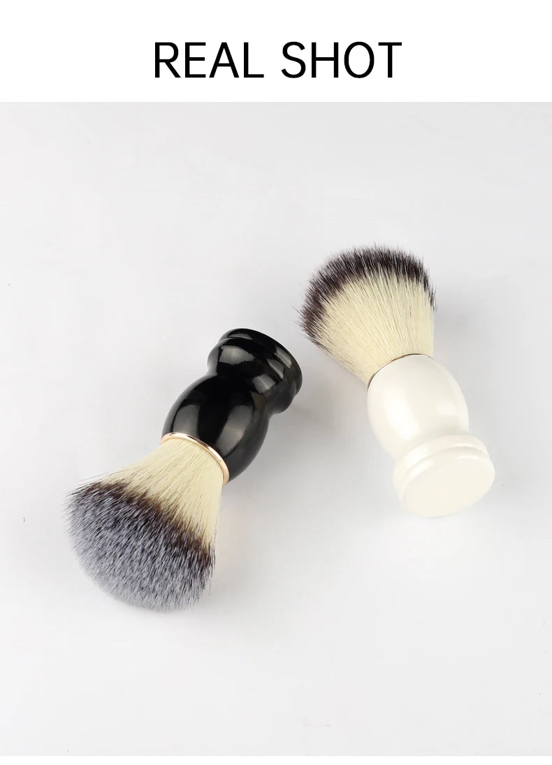 Rasierpinsel mit Wildschweinborsten und Holzgriff Fan Form für Herren Pflege