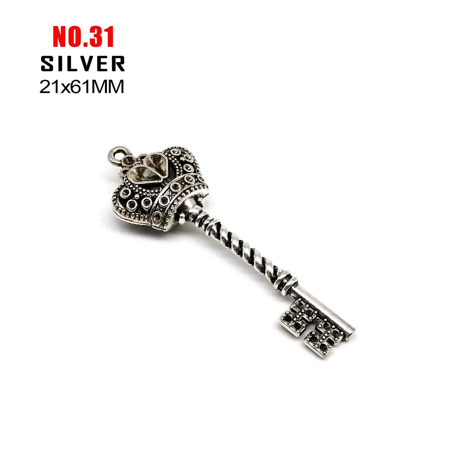 5 Retro Schlüssel Steampunk Charms für kreatives DIY-Projekt