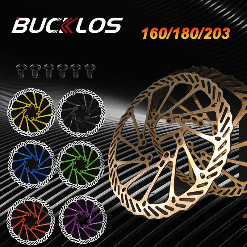 Ultraleichte Fahrrad Scheibenbremse MTB - Stahl Rotor 160 180 203mm inkl. Schrauben