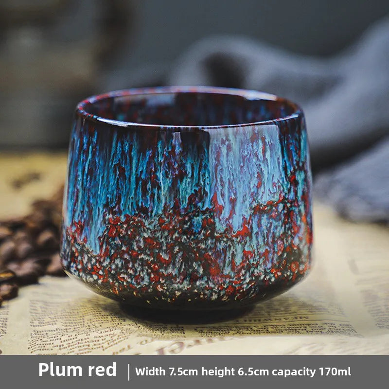 Kleine Keramik Kaffeetasse mit persönlichem Handwärmer-Yabubestshop