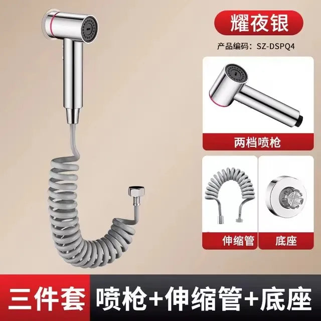 Handheld Bidet Sprayer Set 2 Modus Badezimmer Spritzpistole Wandmontage