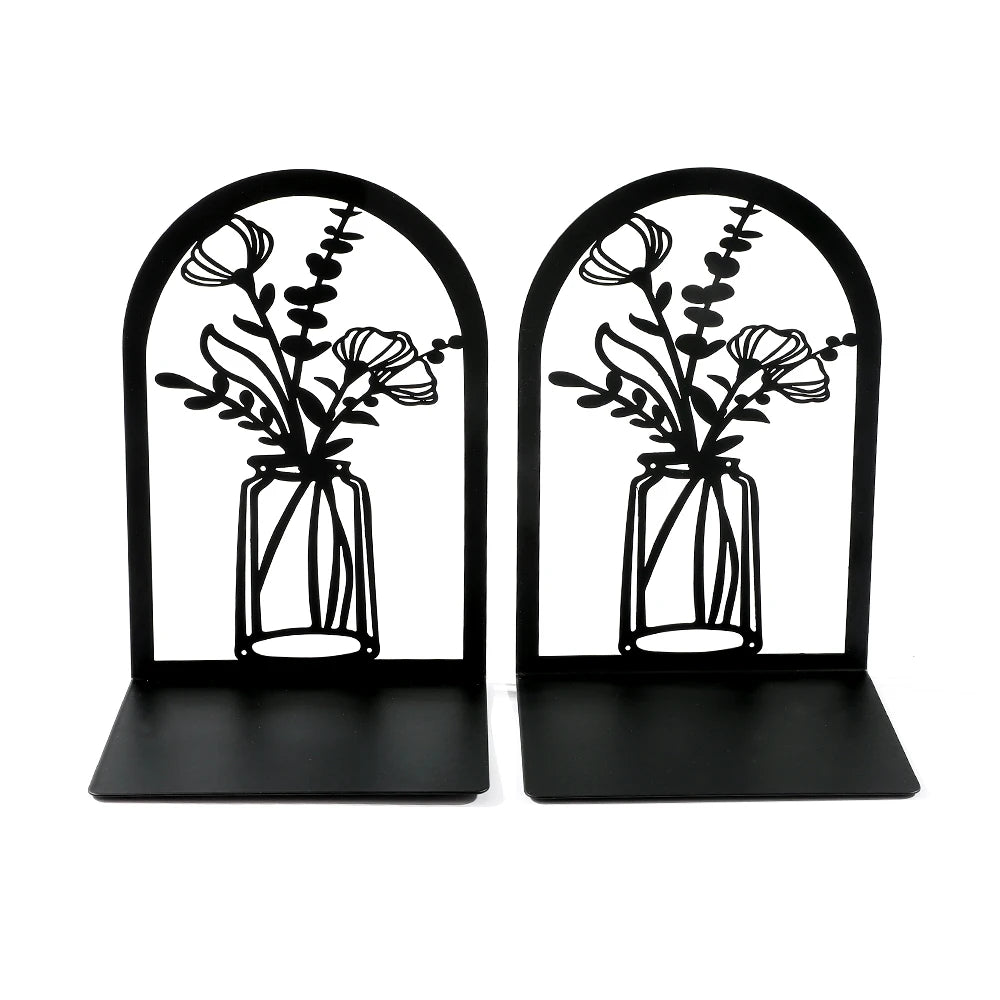 Stabile Metall Buchstützen für Bücherregal und Schreibtisch