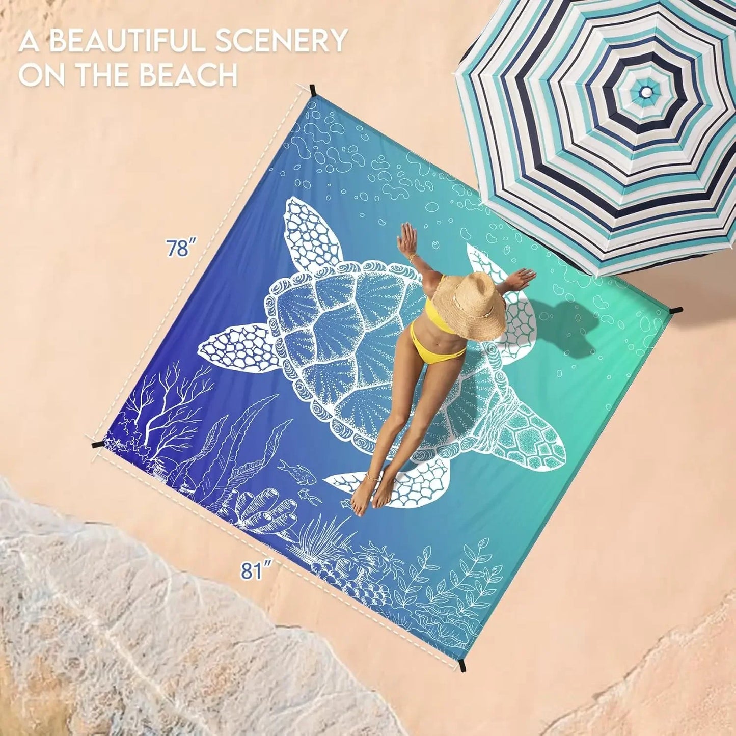 Wasserdichte leichte Picknickmatte aus TPU Nylon für Outdoor