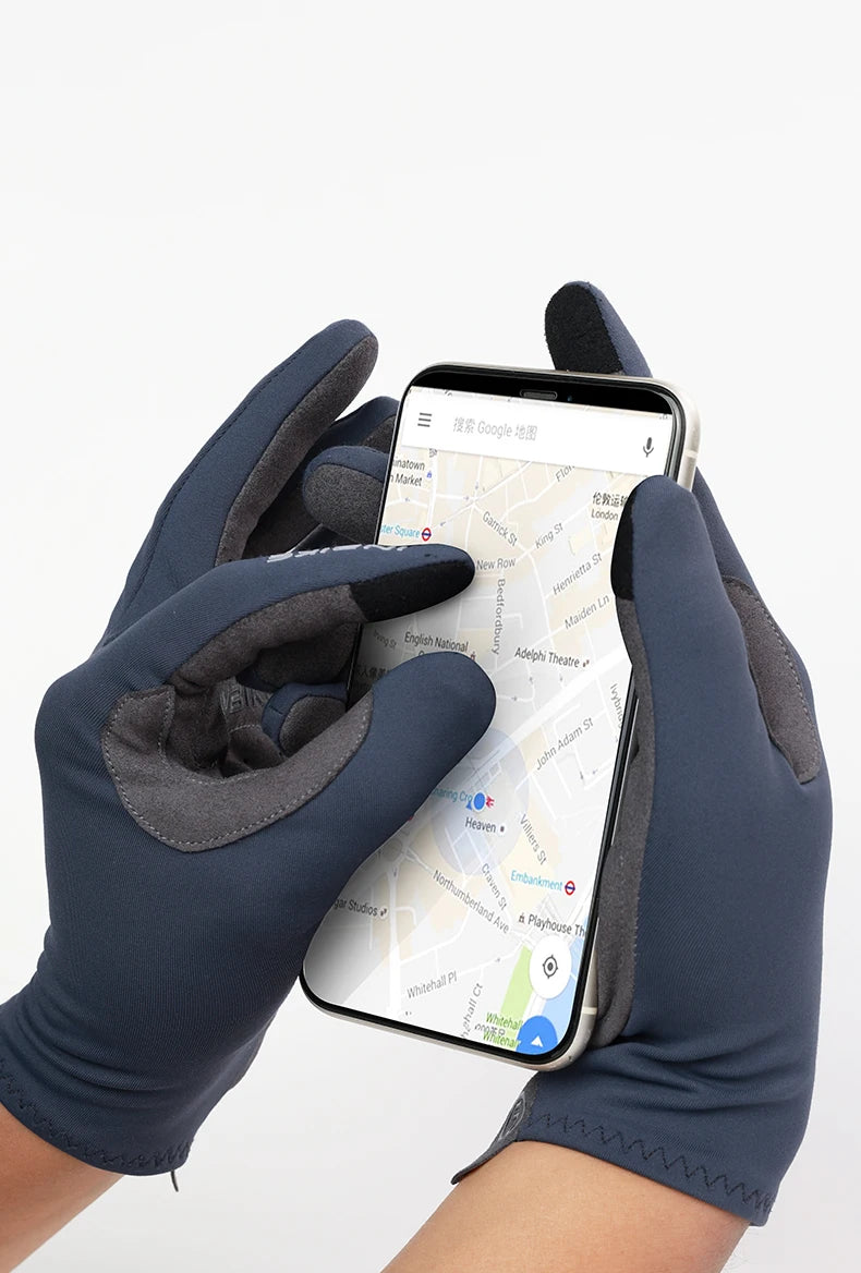Fahrradhandschuhe Vollfinger mit Gelpolsterung | Touchscreen & Fleece-Yabubest - Home & More
