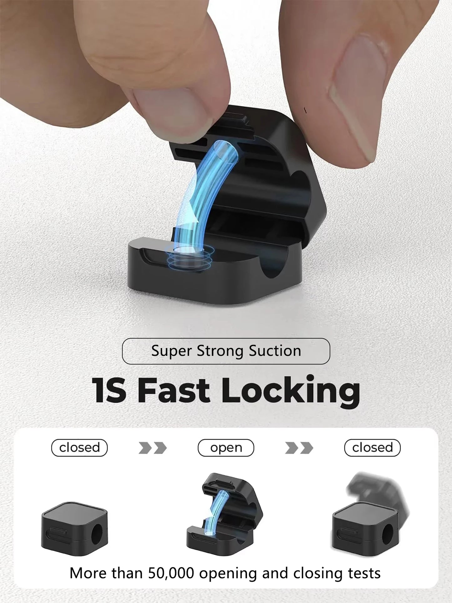 Starke Kabelklemmen Verstellbarer Kabelhalter Selbstklebender Organizer