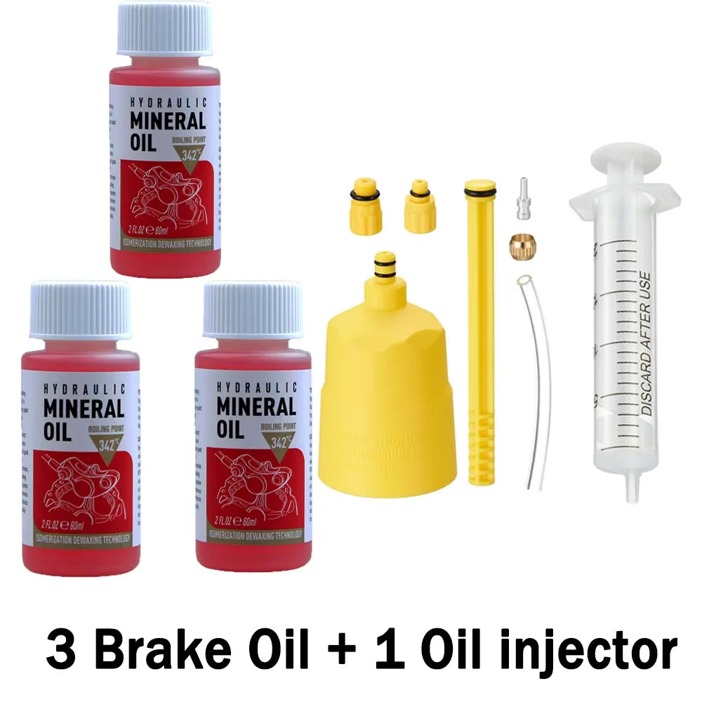 60 ml Mineralöl-Bremsflüssigkeit für Fahrrad Hydraulikbremsen 1-3 Stück