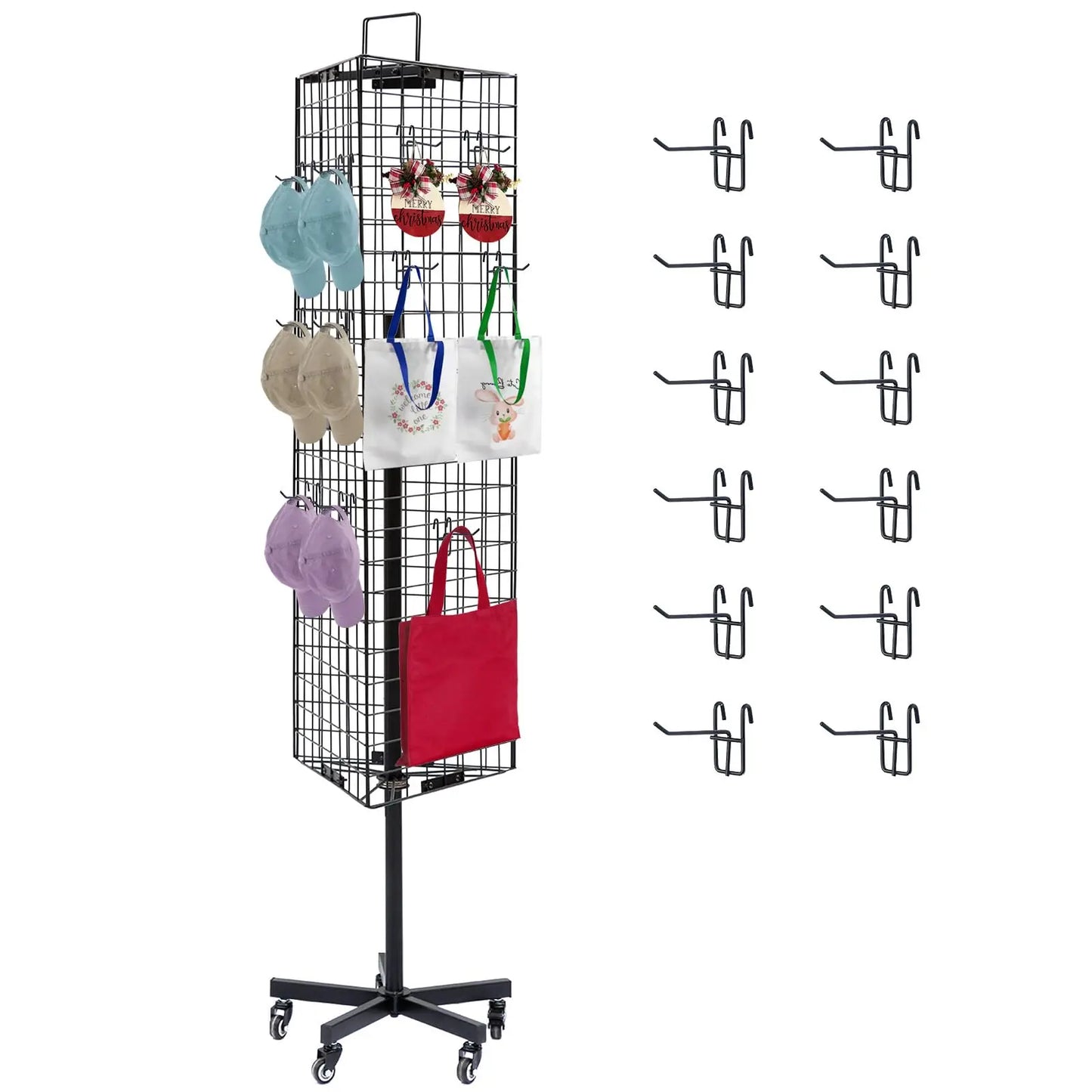 Mesh Gitterhaken Set Robuste Display Haken für Wandaufbewahrung Garage