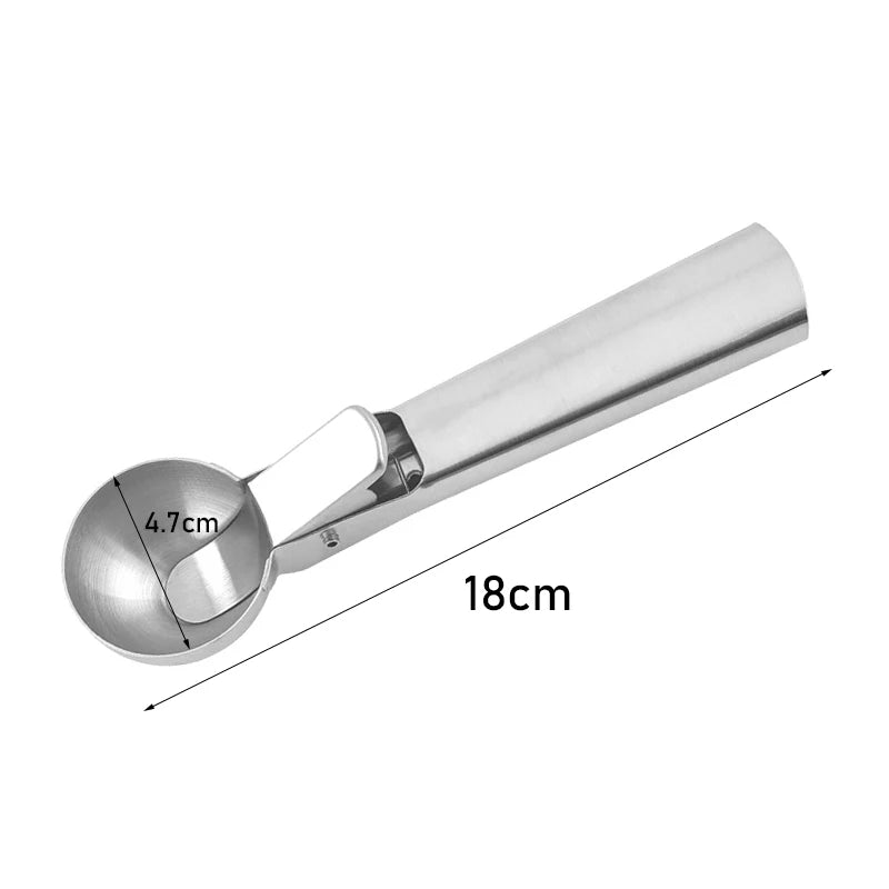 Robuster Edelstahl Eisportionierer für einfache Anwendung