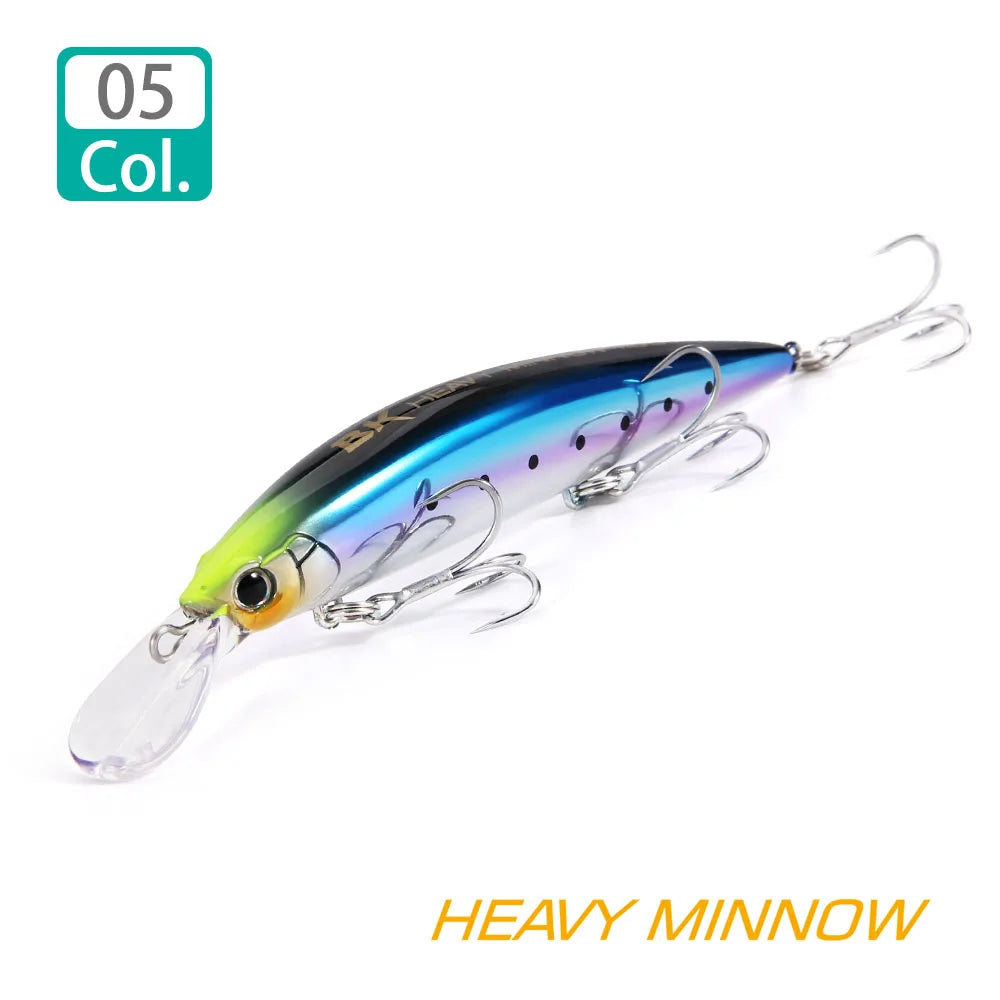 Schwerer sinkender Minnow Angelköder 110S 37g 90S 28g 70S 16g Salzwasser