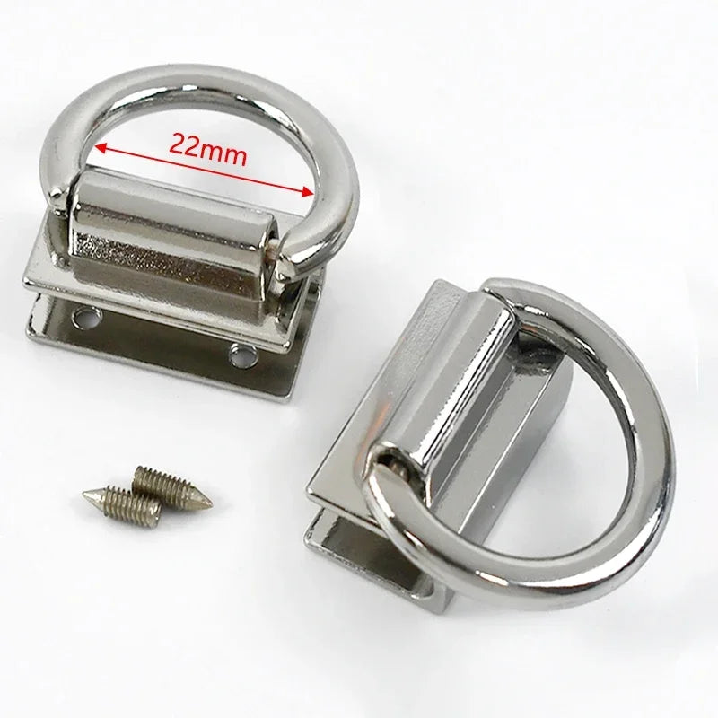 2 4 10 Stück Metall D Ring Schnalle mit Clip Verschluss für Taschen DIY