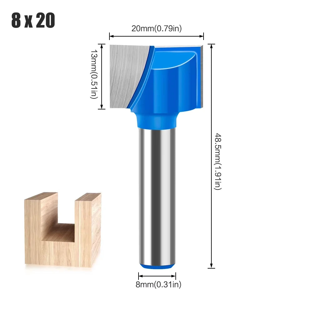 8mm VHM Router Bit für Holzbearbeitung mit sauberer Gravur