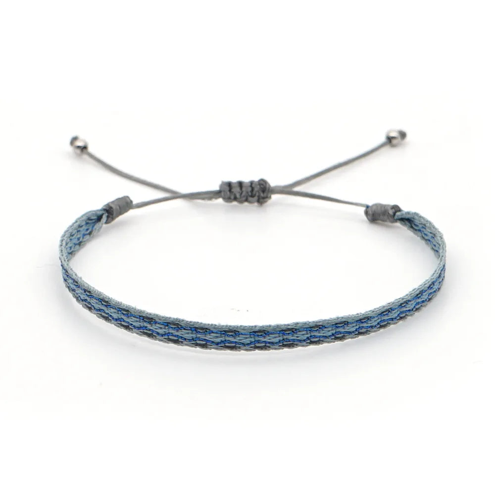 Unisex Geflochtenes Baumwoll Armband Handgewebt Freundschaftsschmuck