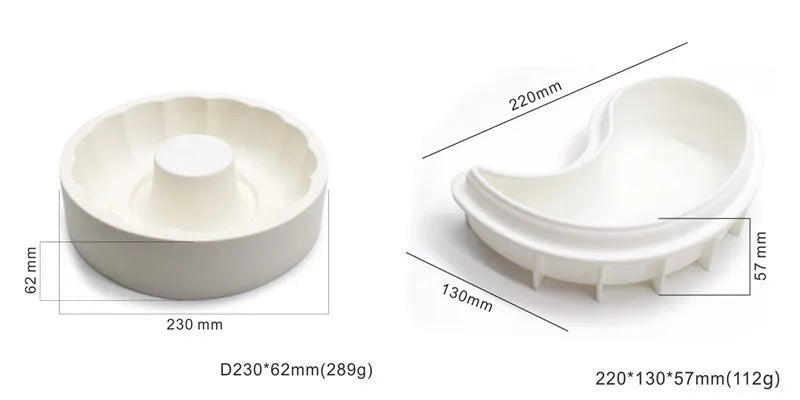 Runde Silikon Backform Große Blume für Kuchen Mousse