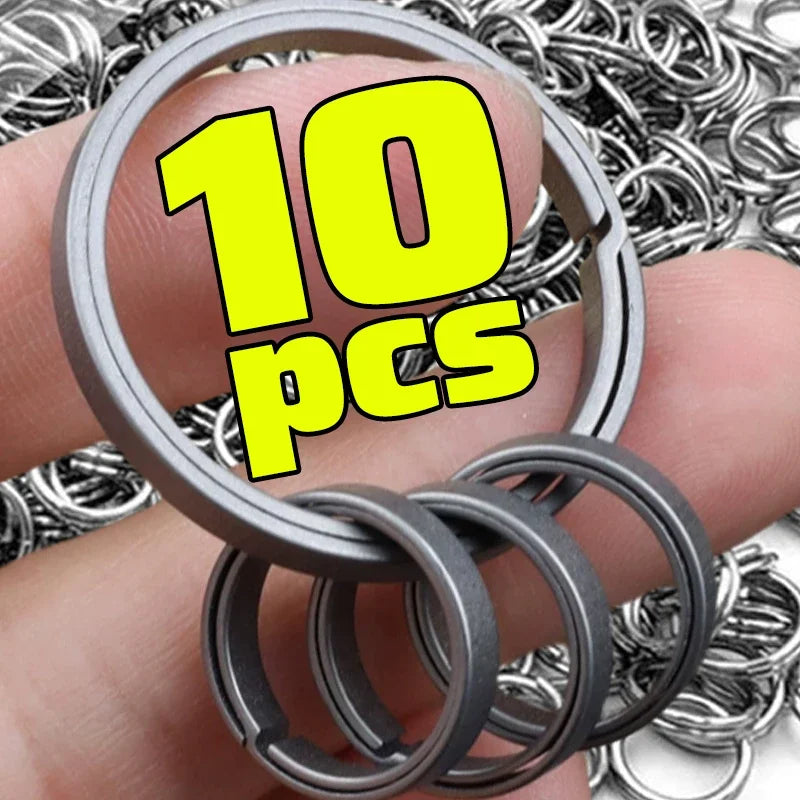 Schlüsselanhänger aus Titanlegierung mit sicherer O Schnalle für Männer-Yabubest - Home & More