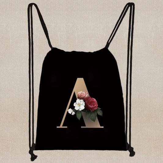 Leichter Kordelzug Rucksack aus Canvas 40x35 cm für Sport - Reisen
