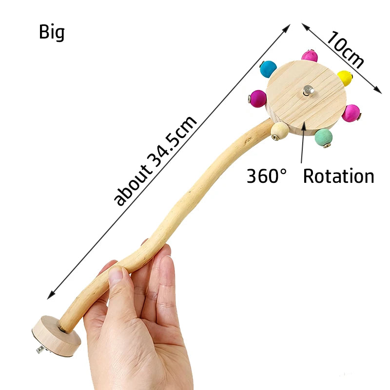 Interaktives Papagei Vogel Spielzeug Rotierende Windmühle Puzzle Spiel