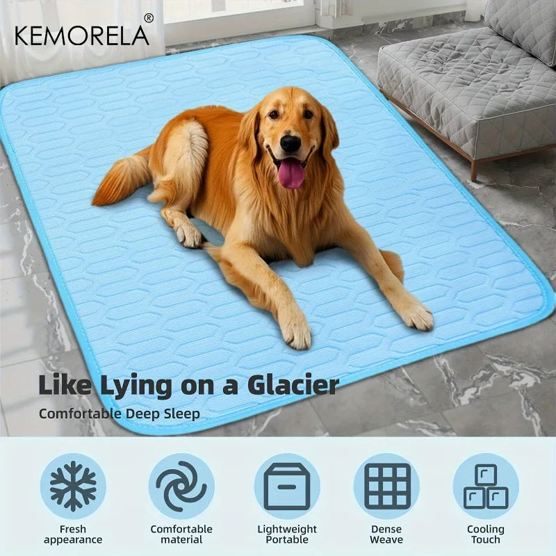 2025 Verbesserte Ice-Cool Summer Pet Kühlmatte und Bett, schweißabsorbierender Stoff, erhältlich in 4 Größen für kleine, mittelgroße und große Haustiere-Yabubest - Home & More