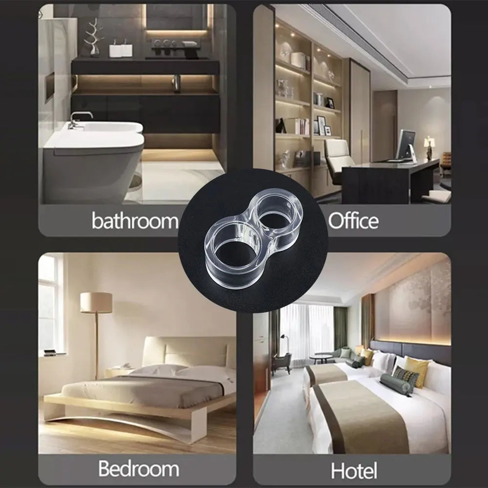 Transparenter PVC Türstopper für Griffe 2 oder 4 Stück Wandschutz