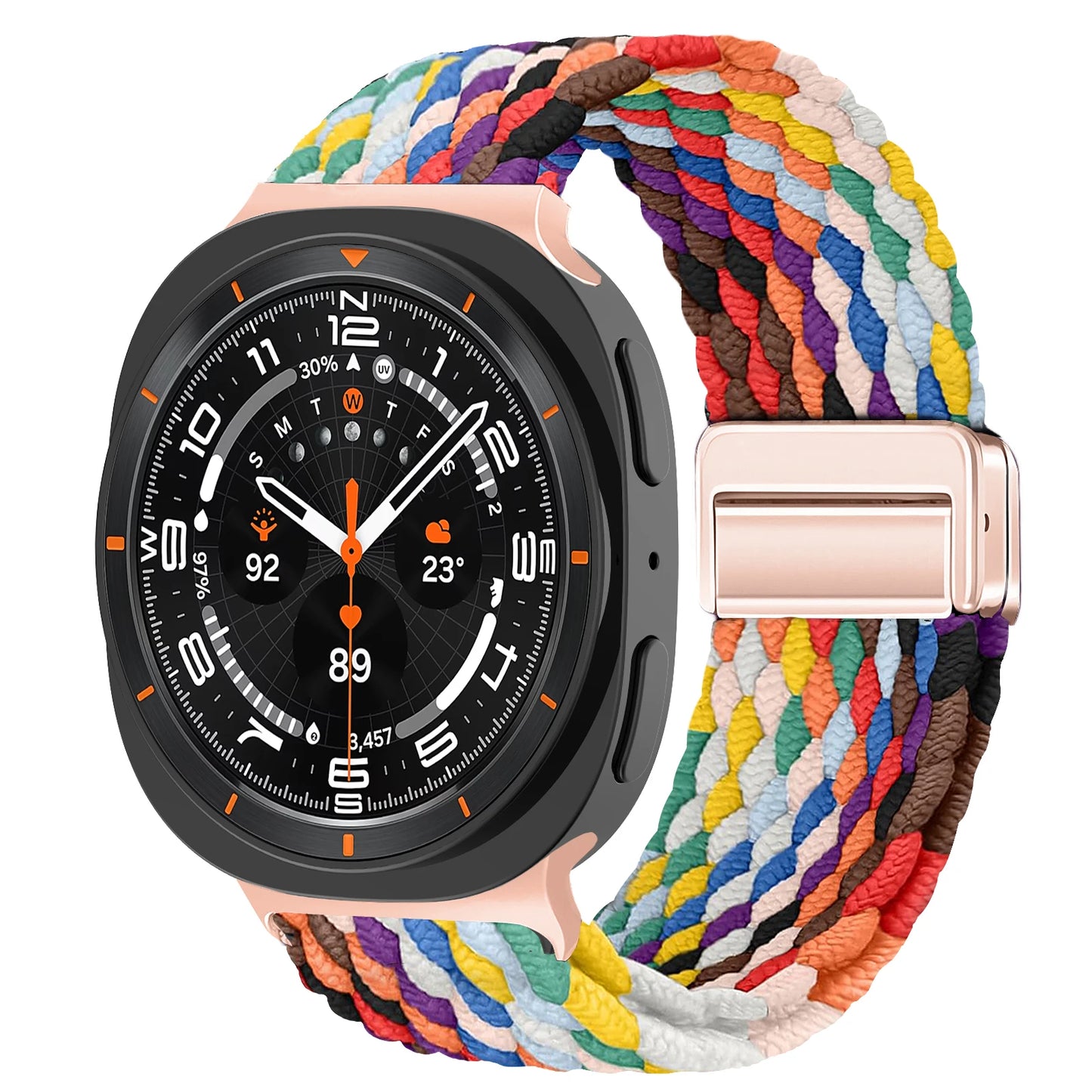 Magnetisches Nylon Uhrenarmband kompatibel für Galaxy Watch 40/44/47 mm