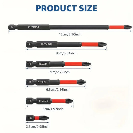 Magnetisches rutschfestes Bohrer Set mit vielseitigen Schraubaufsätzen