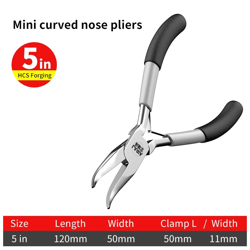 Präzisions Zange für Schmuck DIY - Handwerk – Diagonal Rund Spitz Gebogen