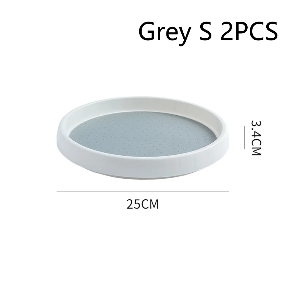 360 Grad Rotierender Gewürz Organizer Drehteller für Küche und Schreibtisch