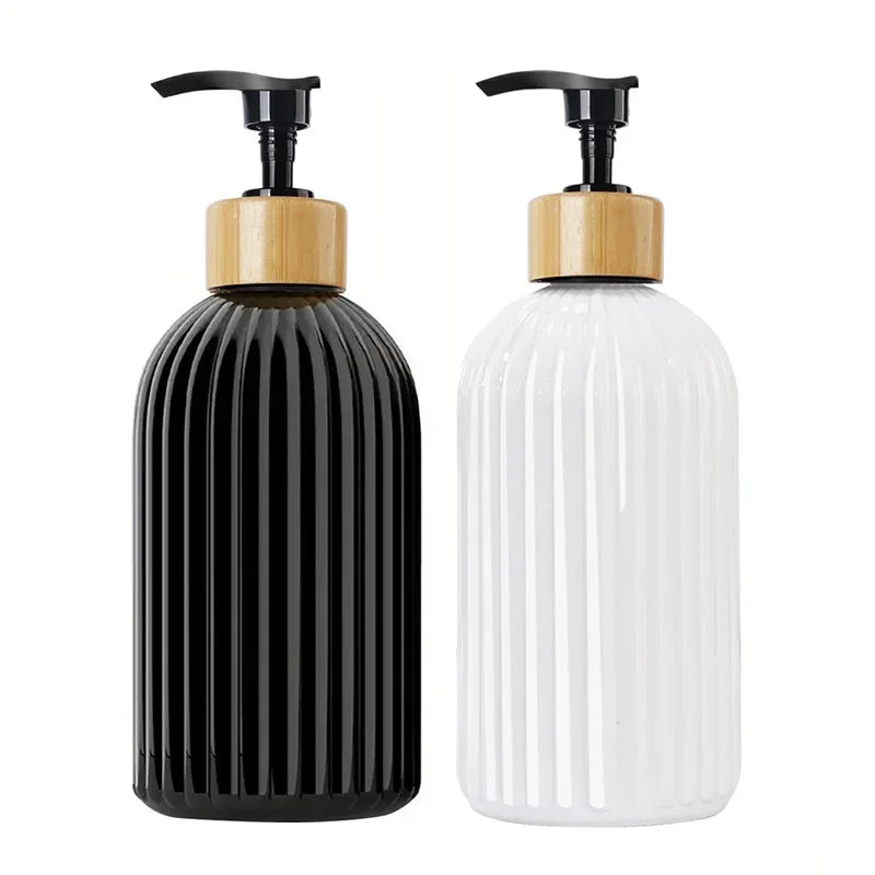 500ml Kunststoff Nachfüllflasche für Shampoo Lotion Duschgel Bad Reise