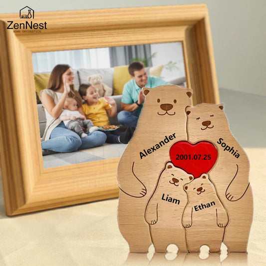 Personalisierbares Holzpuzzle als individuelles Geschenk und Dekoration