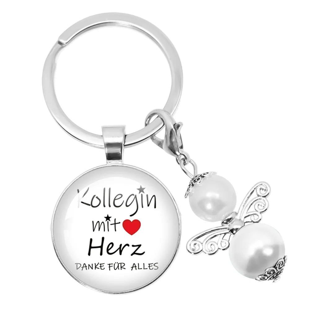 Personalisierbarer runder Schlüsselanhänger für besondere Anlässe