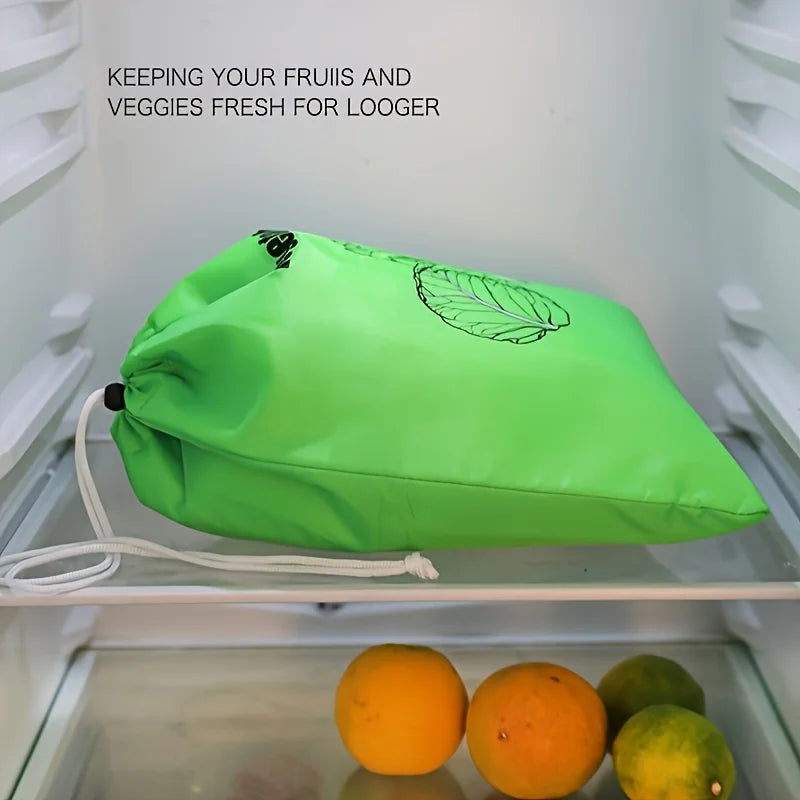 3er Set wiederverwendbare Premium Aufbewahrungstaschen für Obst Gemüse