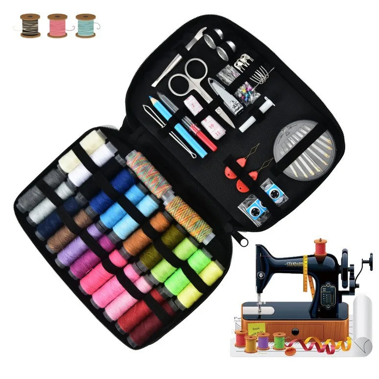 Tragbares Nähset mit Handnähwerkzeugen für DIY-Stickerei Zuhause