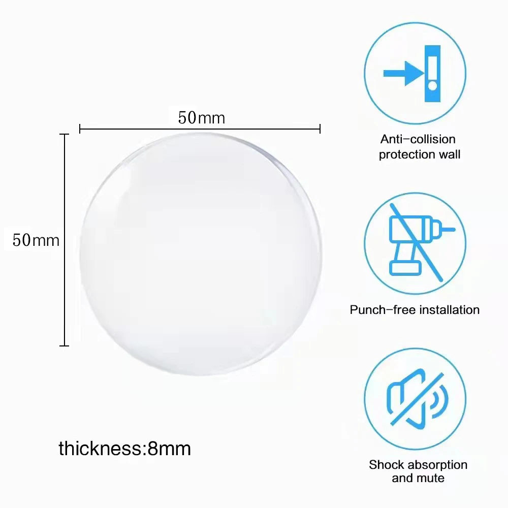 Transparenter Gummi Türstopper selbstklebend Wandschutz Schrankschalldämpfer