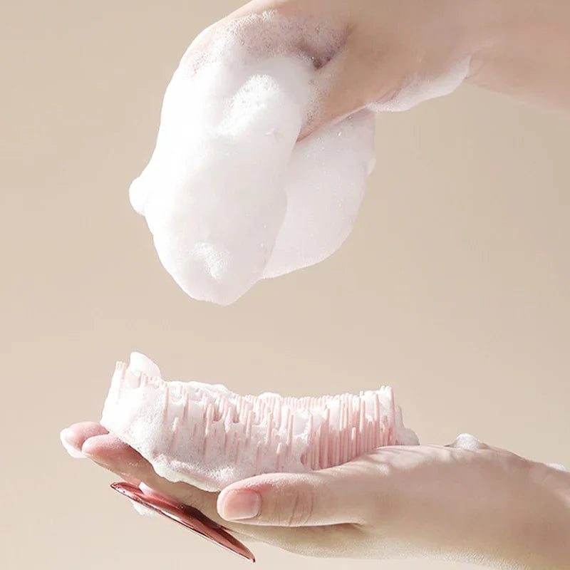 Kopfhaut Massagekamm mit langem Griff für entspannende Reinigung & Pflege