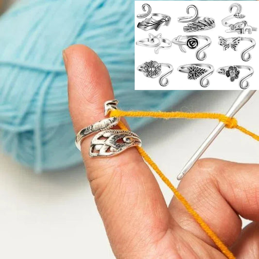 Einstellbare Häkeln Spannung Ringe 2er Set Garn Führungsringe