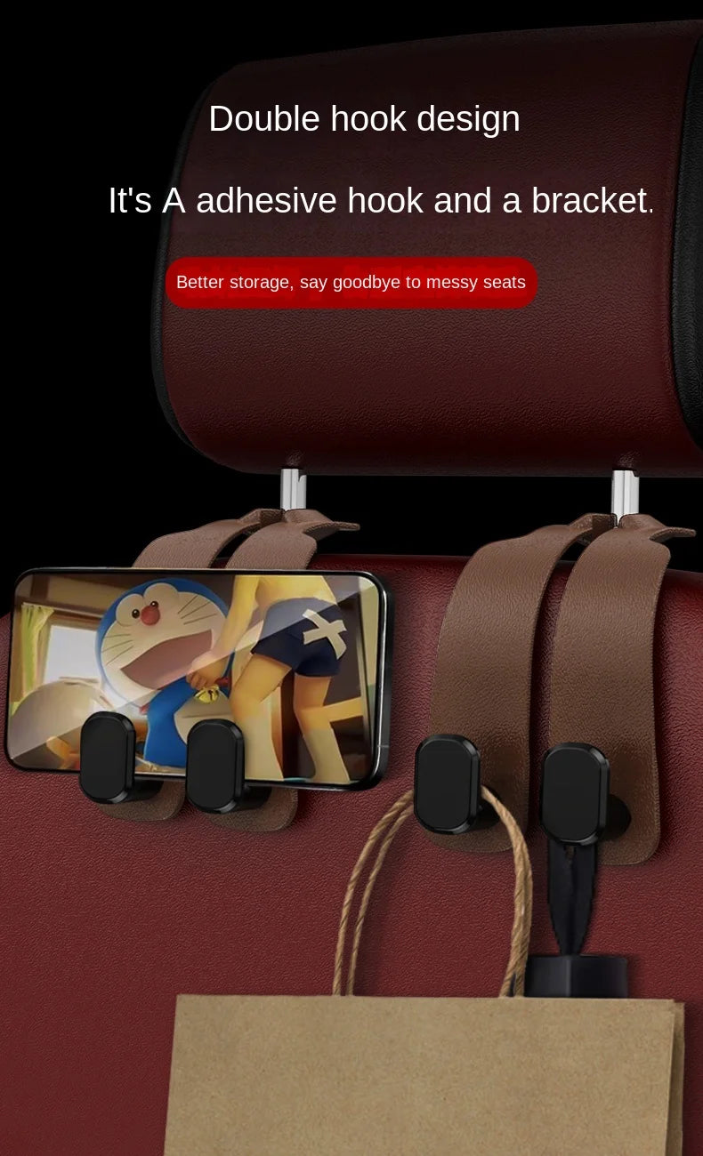 Praktischer Aufbewahrungshaken für Autositz mit Doppelhaken