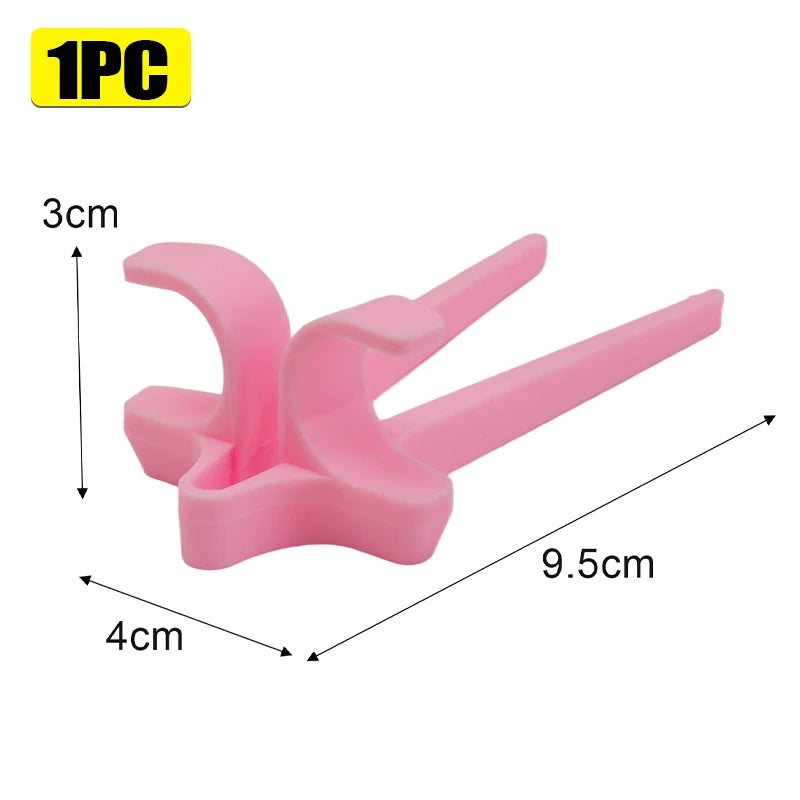 Finger Stäbchen Kunststoff Snack Halter für sauberes Essen 1 bis 4 Stück