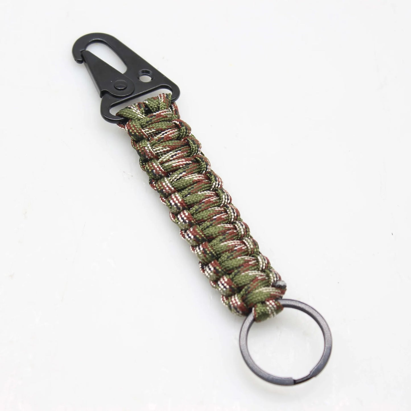 Paracord Schlüsselanhänger Karabiner Survival Set mit Clips 13.8cm