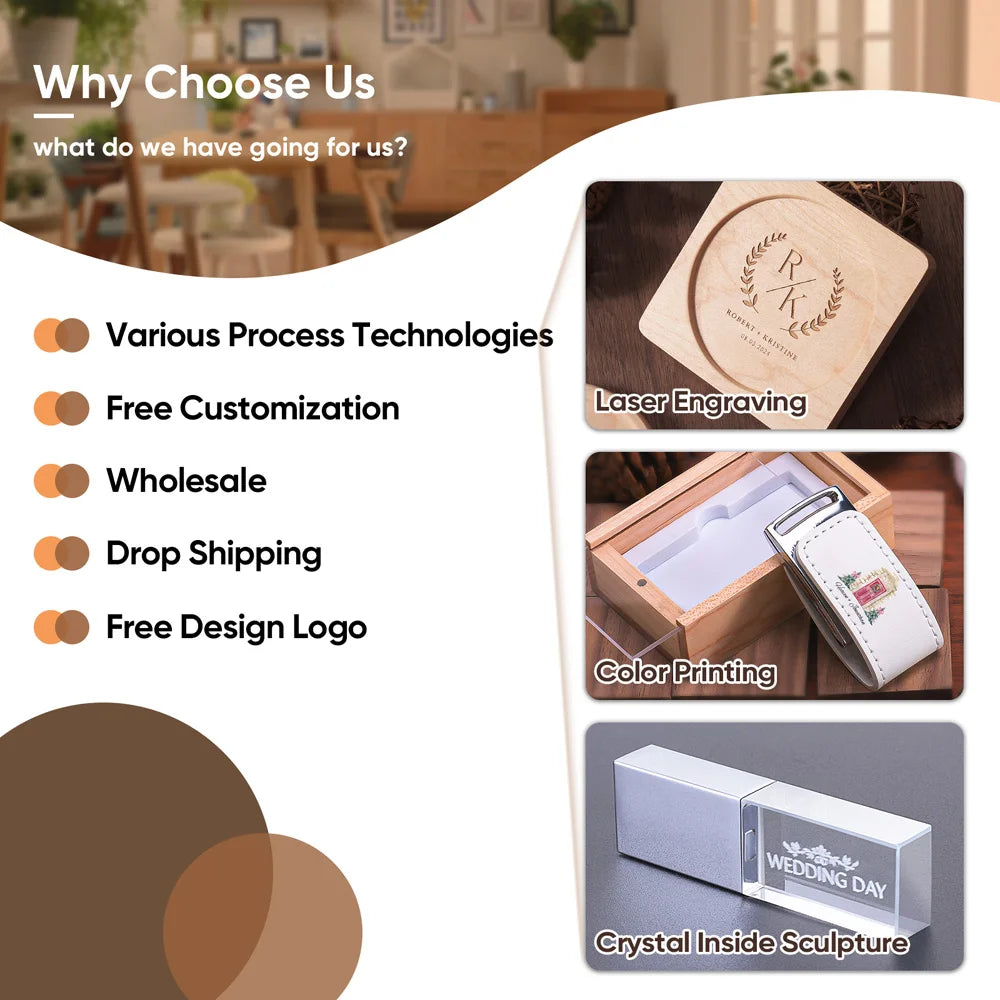 Robuste Holzuntersetzer für Tassen und Gläser Rund oder Quadratisch